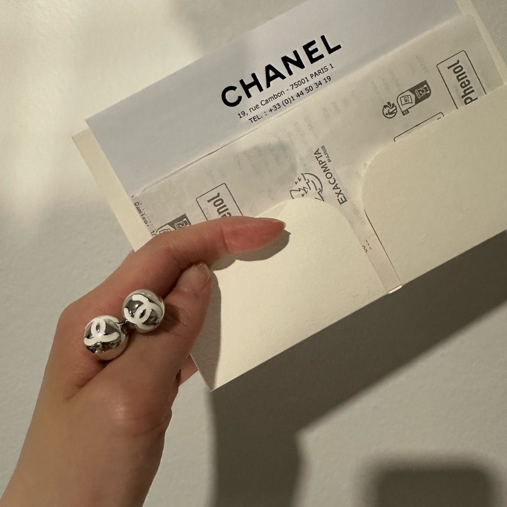 CHANEL Silver Earrings 2025